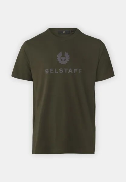 Футболки с принтом SIGNATURE Belstaff, темно-зеленый
