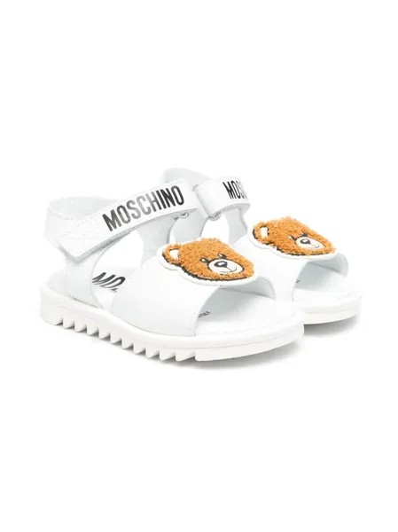 Moschino Kids сандалии с нашивкой Teddy Bear