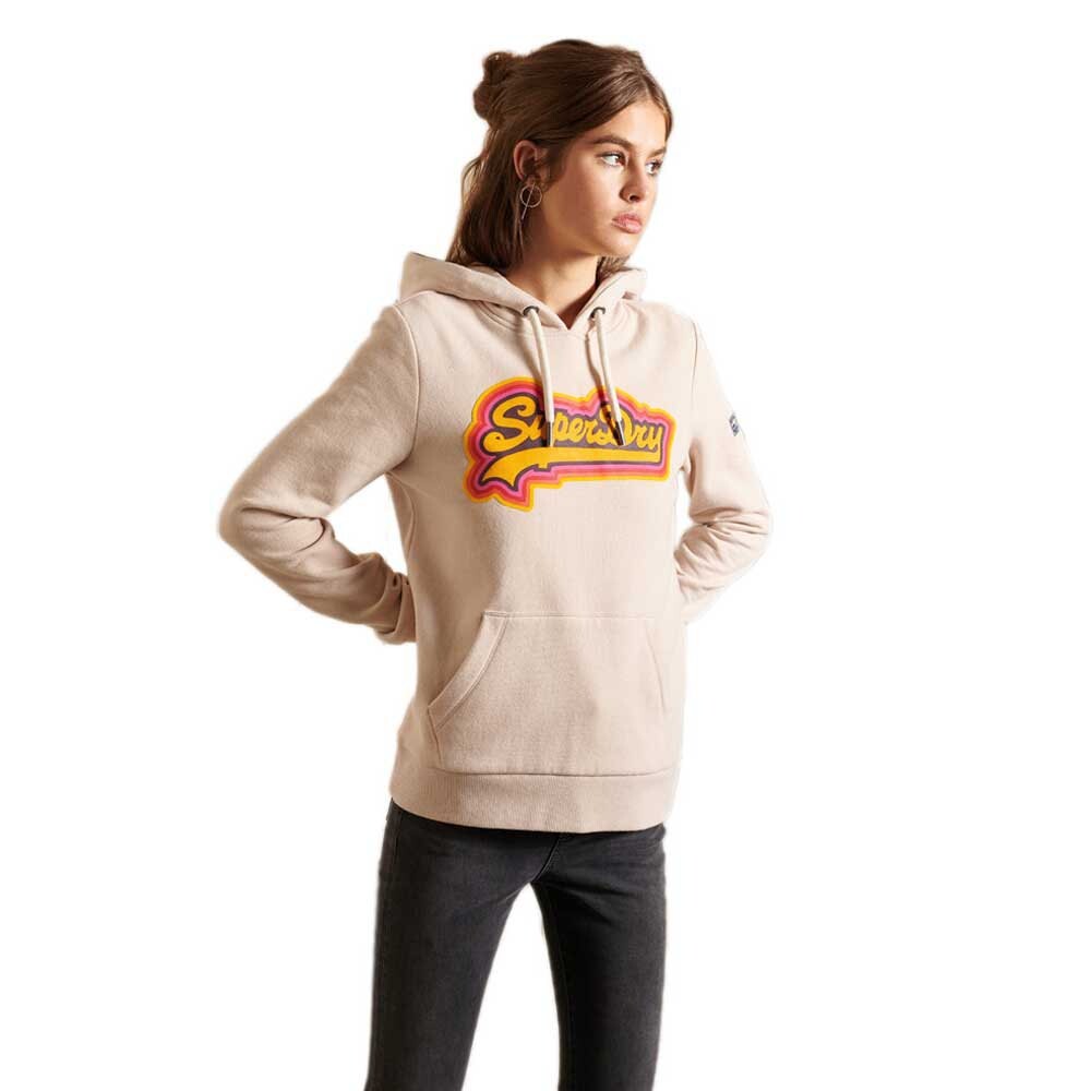 Худи Superdry Vintage Logo Rainbow, бежевый