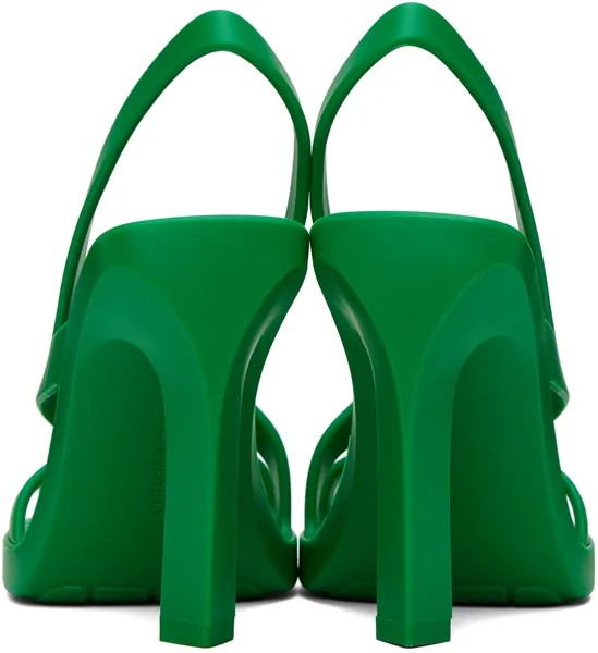 Зеленые босоножки на каблуке Jimbo Bottega Veneta