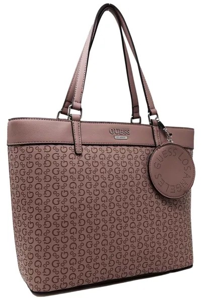 НОВАЯ женская сумка-тоут Garren Mauve розового цвета с тисненым логотипом GUESS, кошелек + клатч