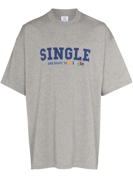 VETEMENTS футболка с принтом Single