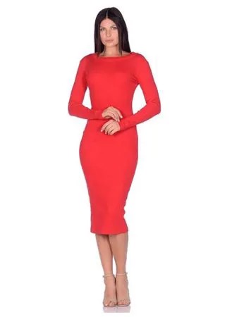 Платье - лапша Perfect look (PM 1901) размер S (44), красный