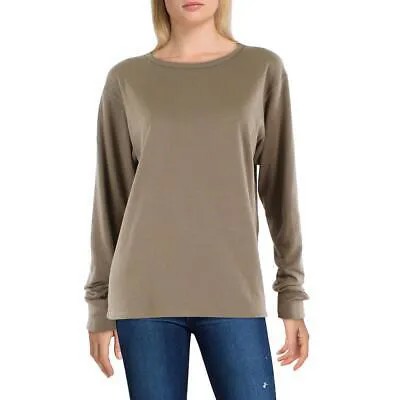 Lemaire Womens Brown Terry Crewneck Top Pullover Sweater Shirt L BHFO 4483