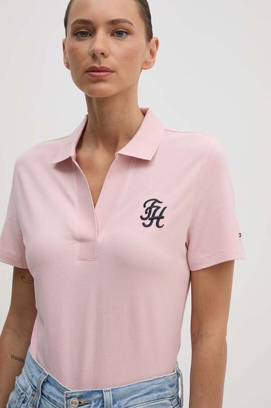Поло Tommy Hilfiger, розовый