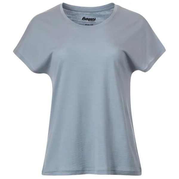 Рубашка из мериноса Bergans Women's Whenever Merino Tee, цвет Husky Blue