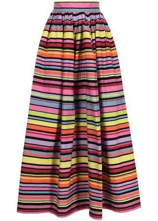 Mira Mikati полосатая юбка макси со сборками