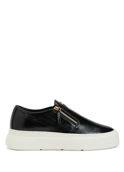 Мужские кожаные лоферы Giuseppe Zanotti, черный
