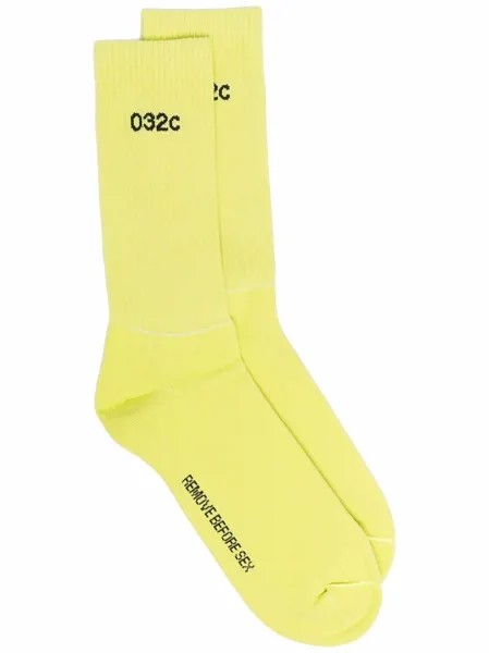 032c носки вязки интарсия с логотипом