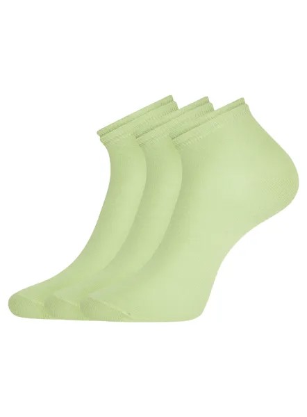 Комплект носков женских oodji 57102703T3 зеленых 35-37