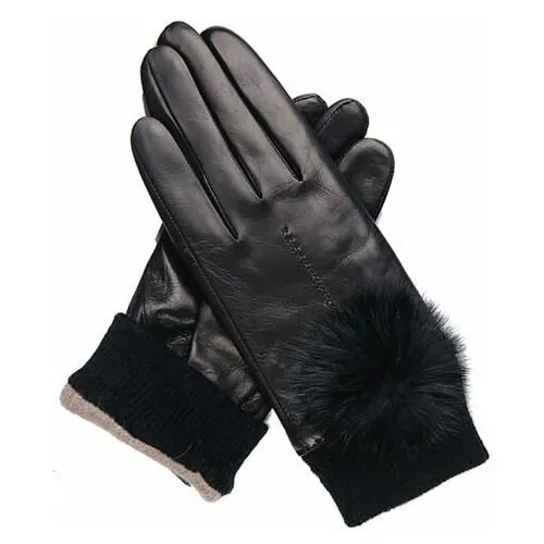 Перчатки  Francesco Marconi, размер 6, черный