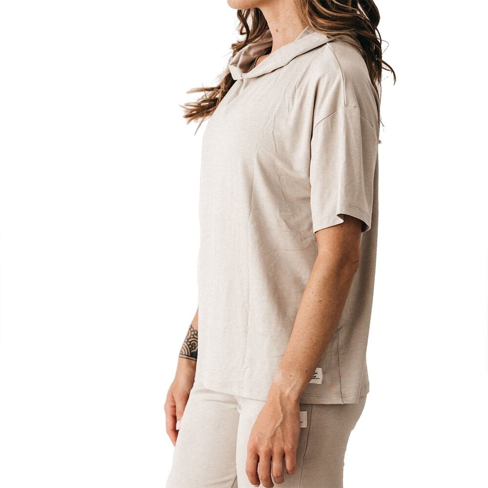Спортивное худи Ginadan Natural short sleeve, серый
