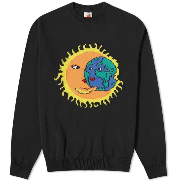 Джемпер Sky High Farm Sun & Earth, черный