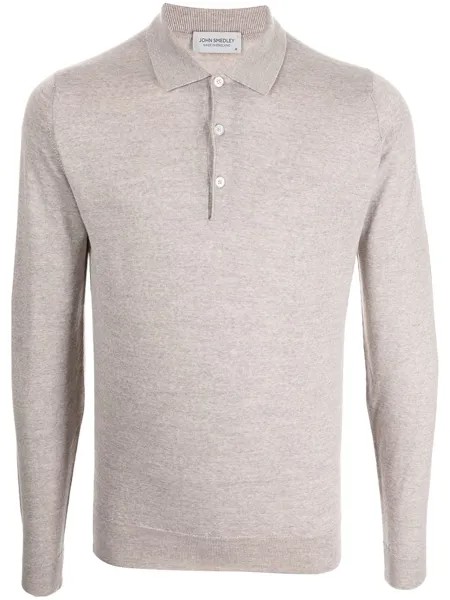 John Smedley рубашка поло с длинными рукавами