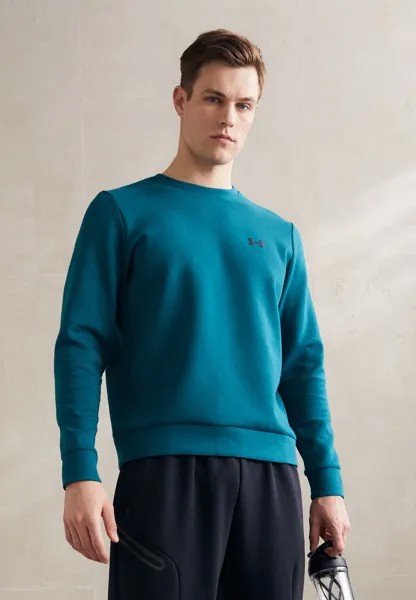 Толстовка UNSTOPPABLE CREW Under Armour, цвет hydro teal/black