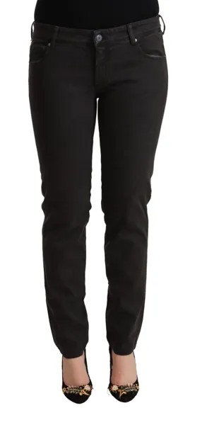 ERMANNO SCERVINO Джинсы Черные хлопковые джинсовые брюки скинни с заниженной талией s.W29 400 долларов США