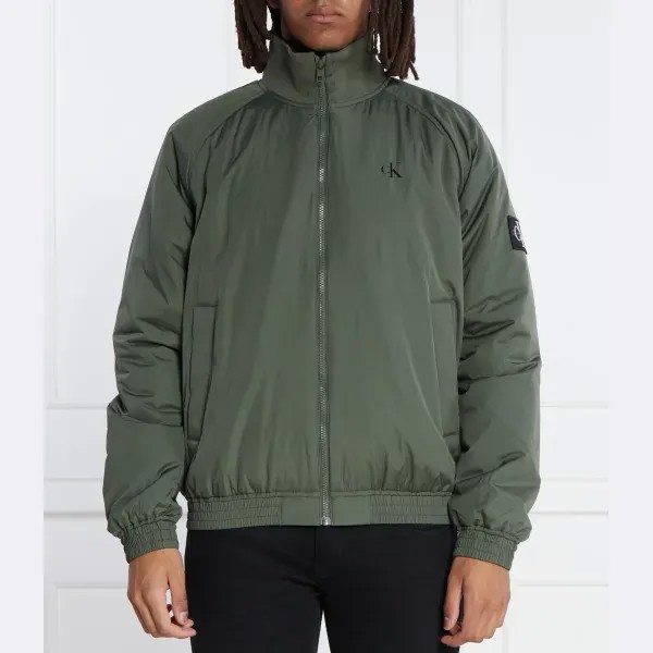 Утепленная куртка-бомбер Harrington стандартного кроя Calvin Klein, зеленый