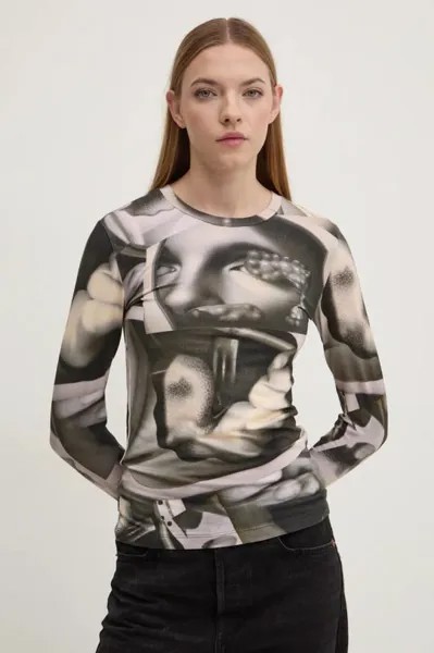 Лонгслив СЮРРЕАЛИЗМ Desigual, зеленый