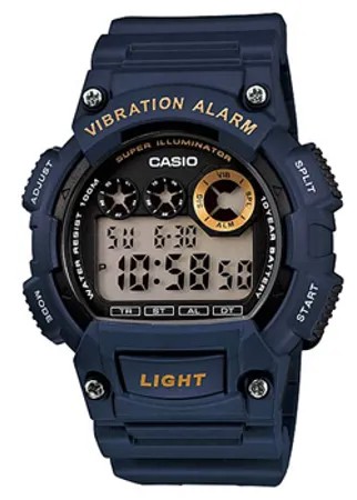 Японские наручные  мужские часы Casio W-735H-2A. Коллекция Digital