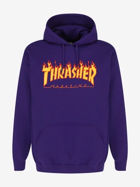 Худи мужская Thrasher Flame Logo, Фиолетовый