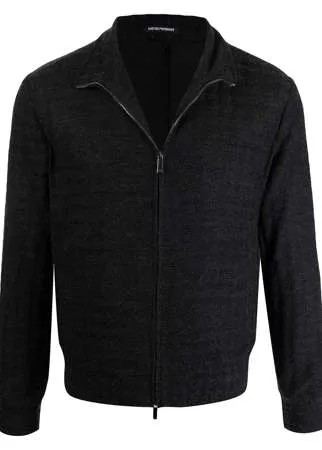 Emporio Armani бомбер в ломаную клетку