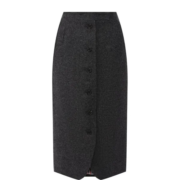 Шерстяная юбка-миди на пуговицах Thom Browne