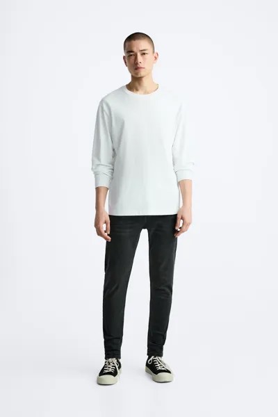 Джинсы скинни ZARA, древесный уголь