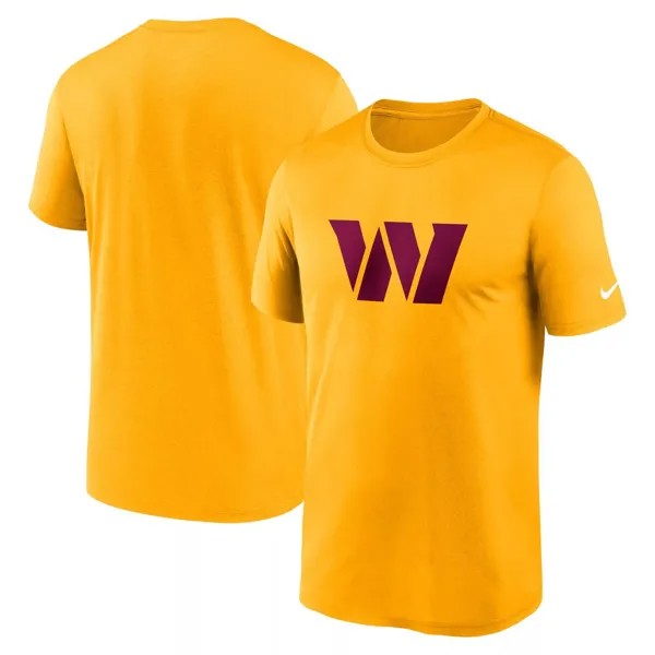 Мужская золотая футболка Washington Commanders Essential Legend Nike