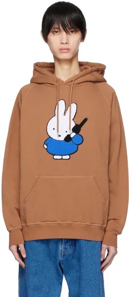 Коричневая толстовка с капюшоном Pop Trading Company Miffy Calling