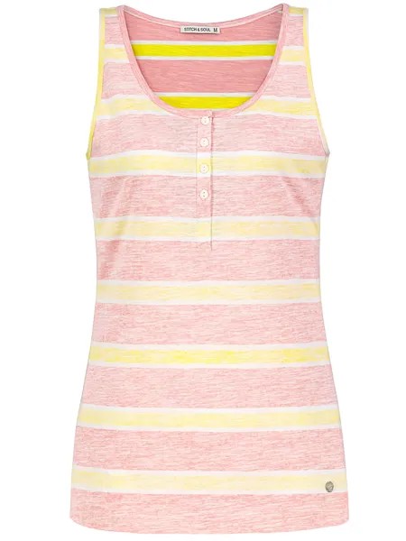 Топ Stitch & Soul Stitch and Soul, цвет Rosa/Gelb