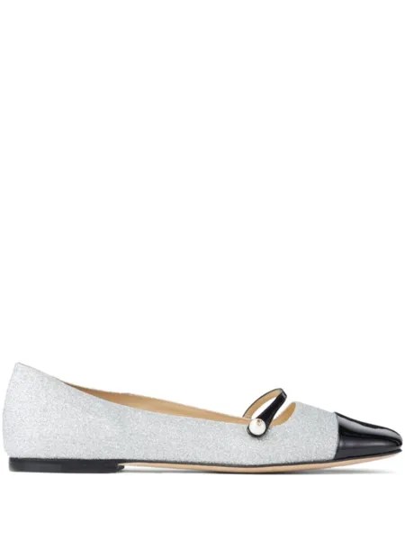 Jimmy Choo балетки Elisa, серебряный