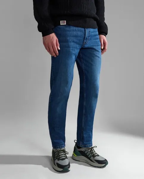 Мужские джинсы Regular L-Solveig синего цвета индиго Napapijri, индиго