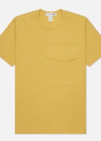 Мужская футболка Comme des Garcons SHIRT Exaggerated Pocket, цвет жёлтый, размер M