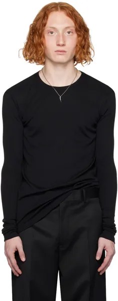 Черная футболка с длинными рукавами Ann Demeulemeester Greg