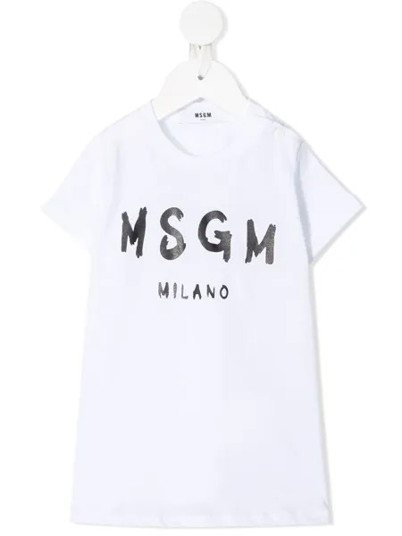 MSGM Kids футболка с логотипом