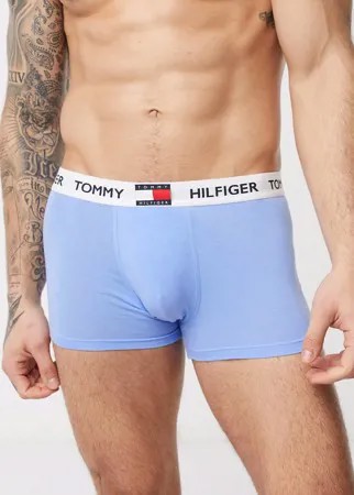 Синие боксеры-брифы с флажком на поясе Tommy Hilfiger-Синий
