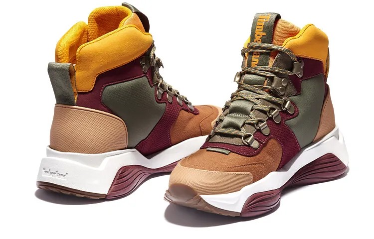 Timberland Emerald Bay Lifestyle Shoes Women's High-top Tangerine/brown