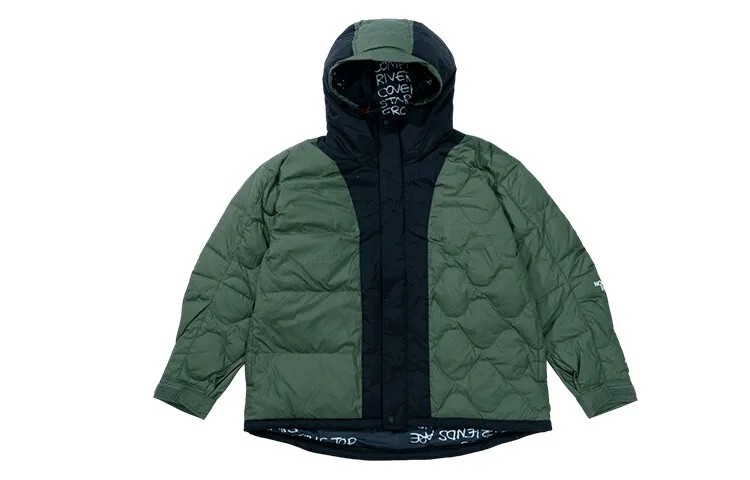 Пуховик мужской зеленый The North Face, зеленый