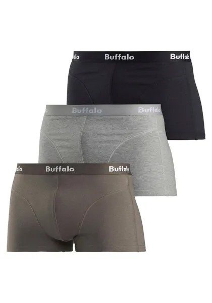 Боксеры Buffalo Hipster, цвет olivgrün, grau-meliert, schwarz