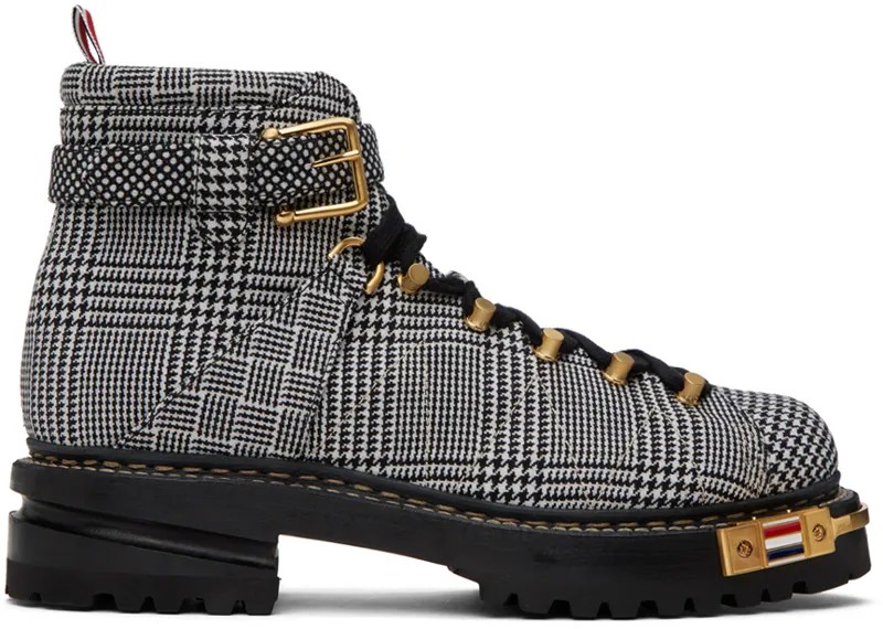 Черно-белые походные ботинки Engineered Hiking Boots Thom Browne