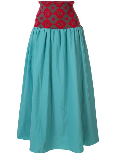 Kolor юбка с завышенной талией и эластичным поясом