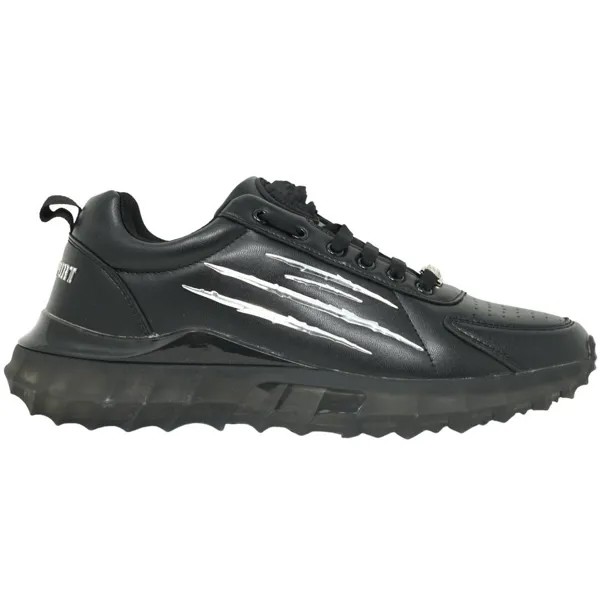 Черные кроссовки с логотипом Large Claw Scratch Plein Sport, черный