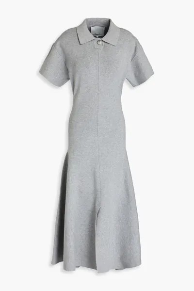 Платье-рубашка миди в рубчик 3.1 Phillip Lim, серый