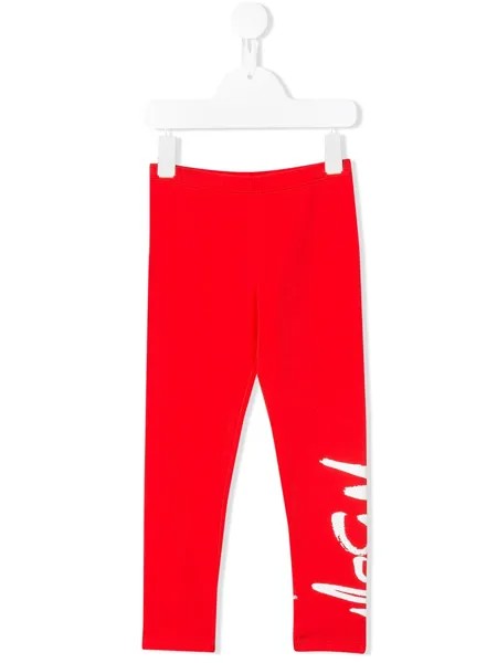 MSGM Kids легинсы с логотипом