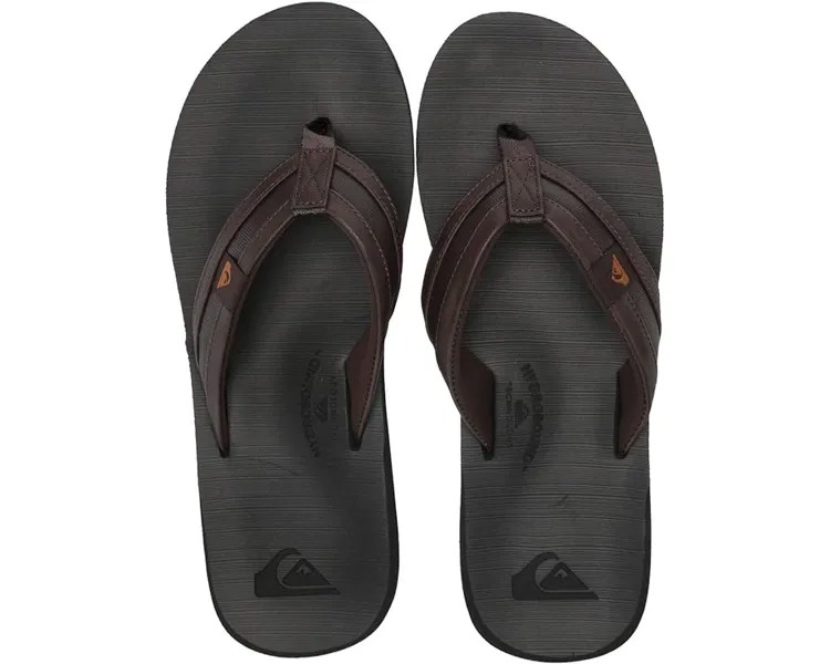 Сандалии Quiksilver Carver Squish, цвет Brown/Black/Brown
