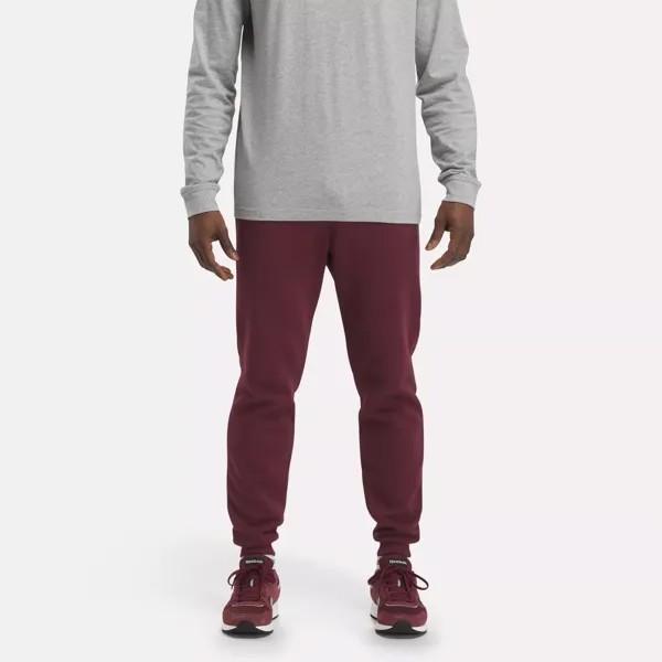 Флисовые джоггеры Reebok Identity, цвет Classic Maroon