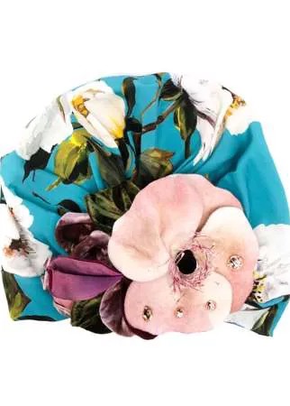 Dolce & Gabbana тюрбан с цветочным принтом