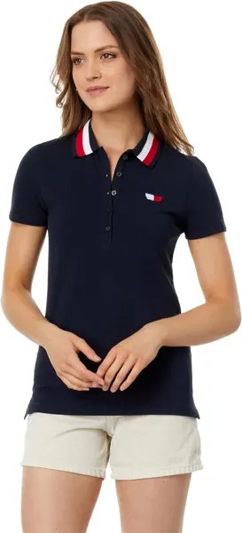 Рубашка-поло Global Heart Polo Tommy Hilfiger, цвет Sky Captain