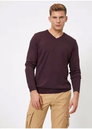 Пуловер KOTON , размер S(48) , 335 баклажановый