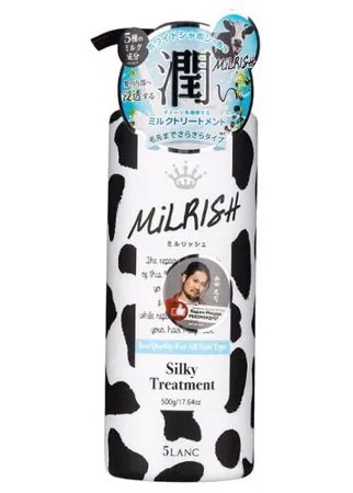 Milrish бальзам-кондиционер Silky Treatment Блеск и Объем с молочными протеинами, 500 мл
